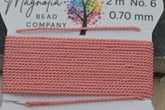 Dusty Peach– Griffin Silk Cord – Hand-Dyed Thread for Knotting, Jewelry Making, Pendant Stringing - Hand-Dyed Silk Cord - Muted Peach Cord